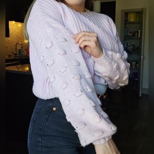Pink Cropped Sweater